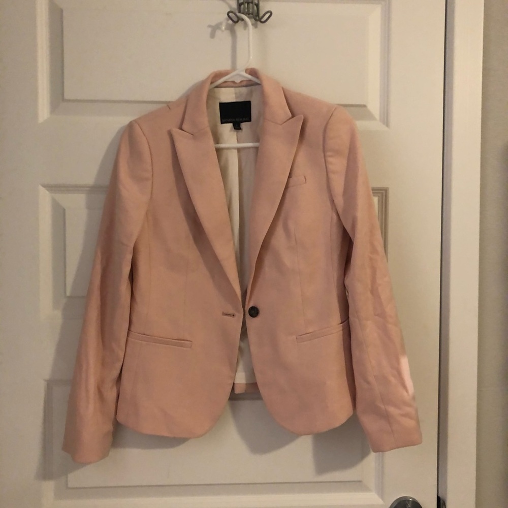 Light pink banana republic blazer